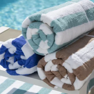 NORTEX BROAD STRIPE 480GSM POOL TOWELS - 3 PACK